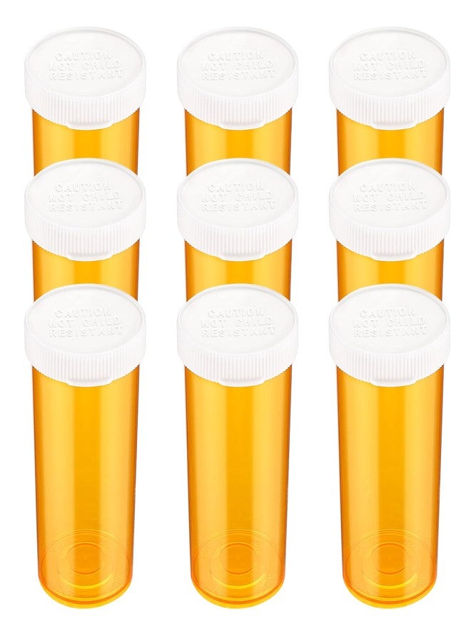 ElevateTech Empty Pill Bottles with Caps, Small Medicines Bottle Plastic Vials Easy Open Medication Vials Containers Clear Travel Pill Cases Organizers (13 Dram, 9 Pcs) - Image 1